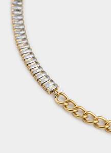 Jewellery Best Sellers: Bar and Clasp Double Necklace - 18K Gold Plated