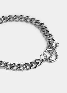 Bar Clasp Cuban Bracelet - Stainless Steel