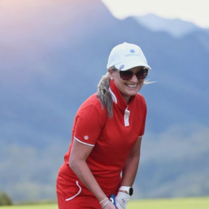 Ladies Merino Golf Polo Top - Red