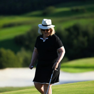 Ladies Merino Golf Skirt - Black