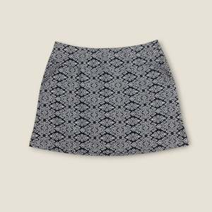 Preloved Skirts: Navy Patterned Skirt with Built-In Shorts – (16)