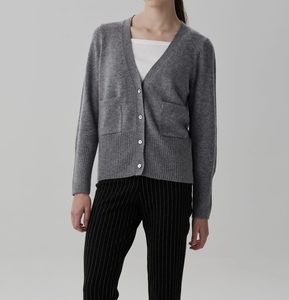 Products: Cashmere V-neck Pocket Cardi – Merii