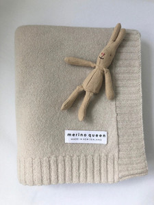 Products: Cashmere Merino Baby Blanket - Pumice NZ Made