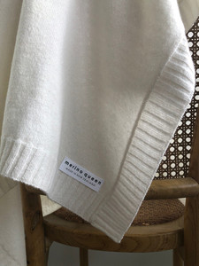 Products: Cashmere Merino Baby Blanket - Soft White NZ Made