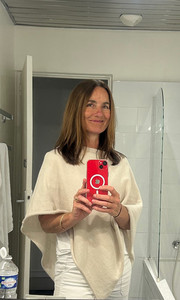 Products: Cashmere Merino Poncho - Sand Merino Queen