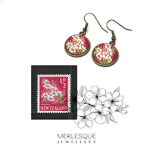 MANUKA 16mm GLASS DOME EARRINGS