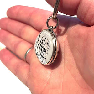 Custom Design: SISTER TO ANOTHER MISTER PHOTO KEYRING