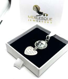 Photo Charms Custom Wedding Accessories: YOU ARE ALWAYS IN MY HEART PHOTO BOUQUET CHARM - SINGLE