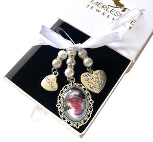 Photo Charms Custom Wedding Accessories: ALWAYS IN MY HEART BROTHER BOUQUET CHARM
