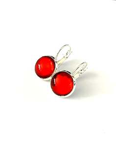 RUBY RED EARRINGS