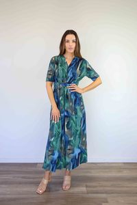 Merric V-neck Long Stretch Dress