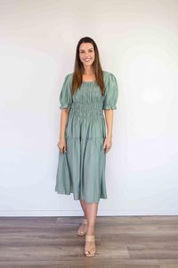Merric Plain Ealstic Waist Dress