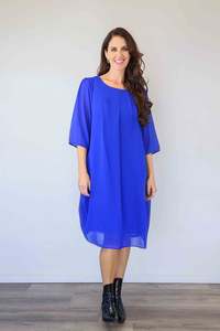 New In Dresses: Merric Plain Pleats In Front Dressy Dresses