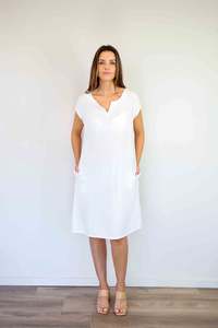 Merric 100%Cotton Plain Simple Dress