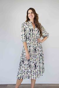 New In Dresses: Merric Print Rayon Dress