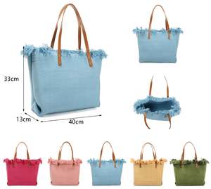 Plain Beach Bag Double Handle
