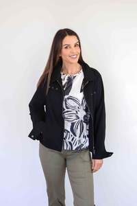 Clothing Cardis Jackets: Larosela 97%Cotton Zip Jacket
