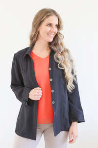 Larosela Copper Ammonia Fibre Soft Casual Button Jacket