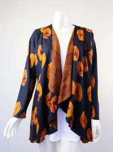 Clothing Cardis Jackets: Larosela Open-front Print Cardigan