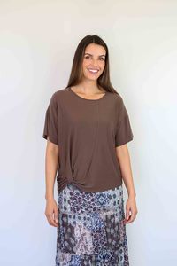 Brands Larosela: Larosela Stretch Soft Wrapped-Edge T-Shirt