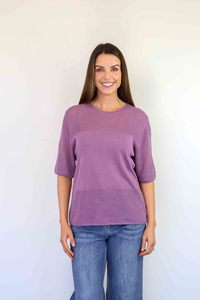 Larosela Plain Short Sleeve Jumper