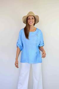 FairyTern 100% Cotton 3 button Top