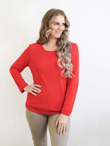 Merric Soft Double Layer Basic Blouse