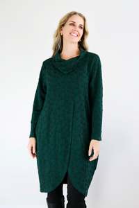 Larosela Front Slit Long sleeve Dress