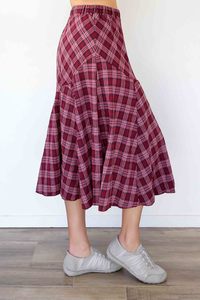 Larosela Check Print Skirt