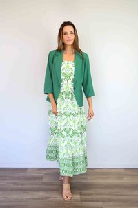 Merric Button Front Plain Jacket