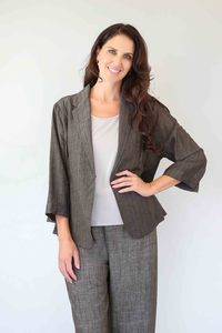 Bundle1484: Larosela 3/4 Sleeve Tie Front Jacket