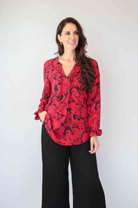 Larosela Print Chiffion Shirt