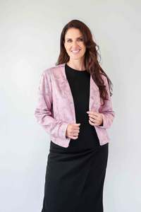 Jacket: Merric Faux Leather Short Jacket