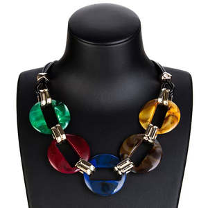 Necklace: Acrylic Fashion Jewelry