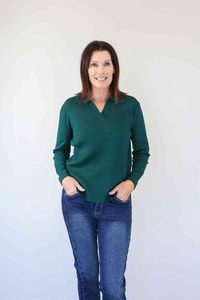 Tops Coats And Sweaters: Merric Elastic Cuff Side-Slit Pullover Top