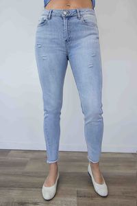 Jeans: Fairy turn Scratched Jeans