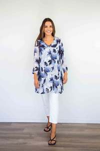 Larosela Crinkle Print Blouse