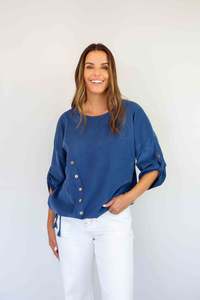 FairyTern Corduroy Button Front Top