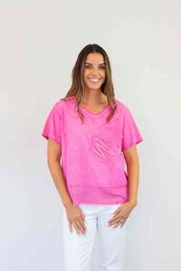 FairyTern Floral Appliqué Top