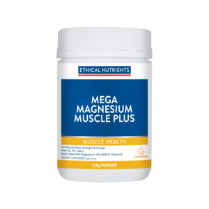 All: Mega Magnesium Muscle Plus Tangerine 135g Powder