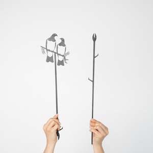 All: Metalbird Seconds - PLANT STAKE - KERERU PAIR XL
