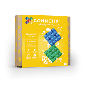 Baby Toddler: Connetix - Rainbow Blue & Green Base Plate 2 pc