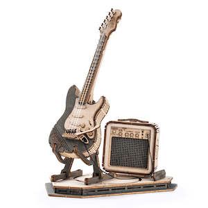 ROKR Electric Guitar Model 3D Wooden Puzzle TG605K