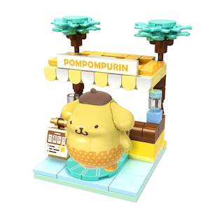 Building Construction: Hello Kitty - Pompompurin Summer Wunderland Mini Juice Bar Building Blocks
