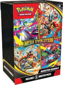 Pokemon TCG - Mega Evolution Booster Bundle(6 Packs)