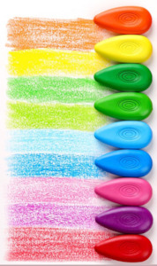 Art Office Supplies: Deli Children's Water Drop Crayon