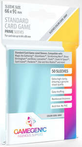 Trading Card Games: Gamegenic Prime Board Game Sleeves 50s GRAY - Standard Size 66mm x 91mm