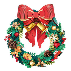 Rolife: Rolife Christmas Wreath 3D Wooden Puzzle TGL04