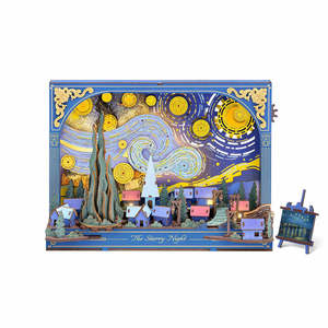 Rolife: Rowood The Starry Night Wall Art 3D Wooden Puzzle TH003 [PRE-ORDER]