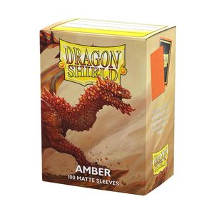Dragon Shield: Sleeves Matte Dual Amber (100 Pack)